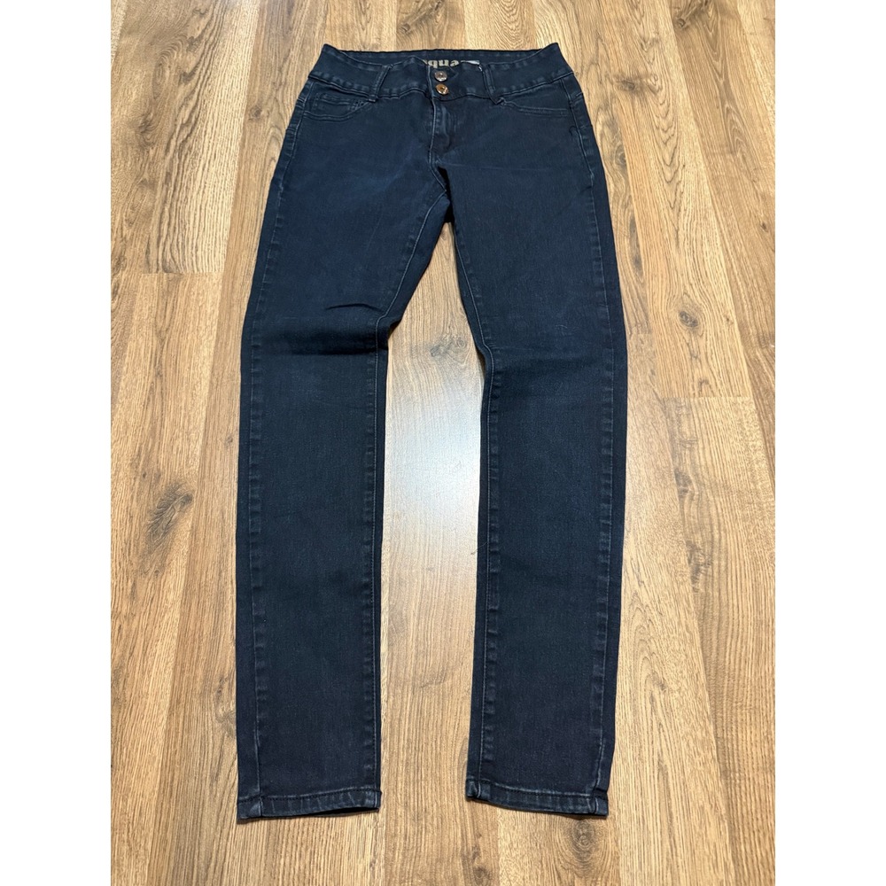 L'square Jeans Women's Size 9 Black Denim Skinny Legs Pockets 38" Length